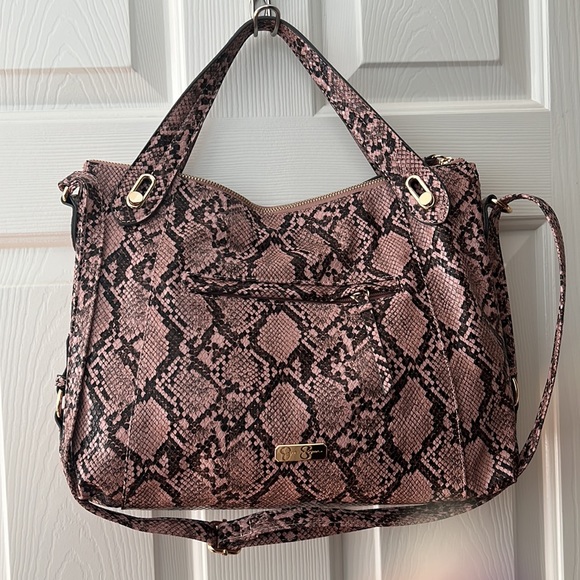 Jessica Simpson Roxanne Python Satchel - Picture 14 of 16